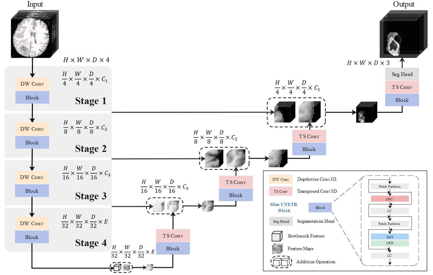 Slim UNETR: Scale hybrid transformers to efficient 3D medical image segmentation under limited computational resources